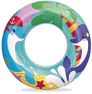 Bestway Schwimmring, Wasserabenteuer, 51 cm (Delfin)