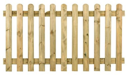 Mondo Viro Clôture droite mini Hibiscus en bois de conifère imprégné (180x100 cm)