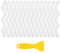 Mynoozi 36PCS Non-Slip Strip Stickers for Bath and Shower, Wave Anti-Slip Strip with Scraper, Non Slip Bathtub Stickers for Stairs, Shower Room, Slippery Surfaces, Sauna, Kitchen-Transparent