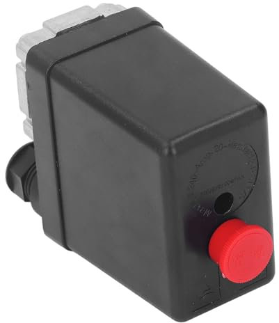 Kompressor-Druckschalter, Luftkompressor-Ersatzteile, Luftkompressor-Druckschalter, 6–8 Kg, 90–120 PSI AC 240 V, Luftkompressor-Regler, Automatischer Druckregler