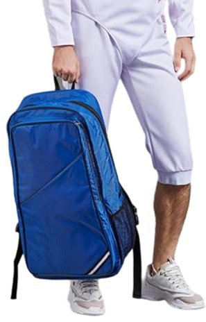 Amagogo Fechtrucksack Fechtaufbewahrungstasche Vielseitig Praktisch Zuverlässig Tragbares Zubehör Verstellbarer Schultergurt Tasche Handtasche, Blau