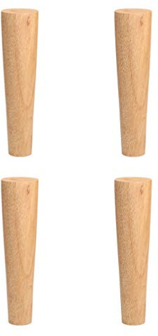 TJQQSDEG 4er Set Möbelbeine Holz Sofabeine Tischbeine Eiche Fernsehtischbeine Tischgestell Couchtischbeine Stühle für Kleiderschrank Sofa Schlafzimmer Esstisch Arbeitstisch mit Zubehör, 8cm-80