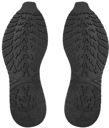 Nicear Hela gummisulor för skoreparation Anti-halksbyte DIY-sko Bottenskydd för sneakers och herrskor Stötdämpning Svart