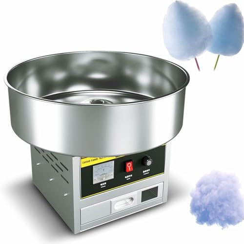 Cotton Candy Maker, Electric Floss Maker with Scoop and Sugar Drawer, Use Sugar or Hard Candy for Home, Family Parties