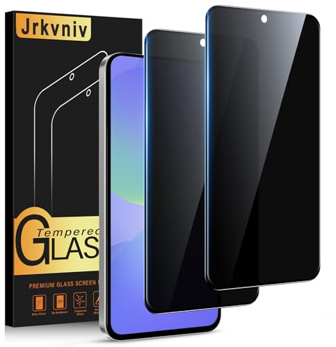 Jrkvniv Privacy Pellicola per Samsung Galaxy A36 5G Vetro Temperato Anti Spy Durezza 9H Vetrino Protettiva Anti-Graffio Senza Bolle Ultra Resistente Anti-Impronta Anti-Spia Protezione Schermo,2 Pezzi