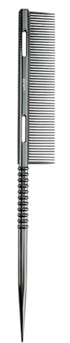 Pettine a coda di denti in metallo per razze precise, strumento di districamento e acconciatura leggero ergonomico per salone per mamma e fidanzata