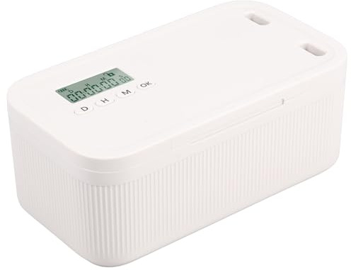 shaojian Timed Lockable Storage Box Small Safe Timed Medicine Storage Box Phone Lock Case Fridge Snack Locking Container Unplug from Phones,Video Games,Social Media,Snacks&Cravings(Beige)