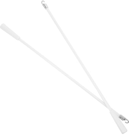 MAGICLULU 2 piezas Varilla de Cortina Blanca para Cortinas Instalación para Dormitorios y Salas de Control de Luz y Privacidad