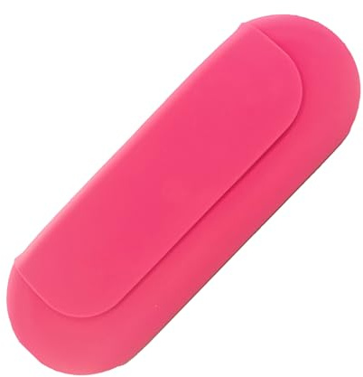 Sminkborstfodral - skönhetsorganisatör, kosmetisk penselpåse | 8,27 x 2,99 x 1,10 tum vattentät silikonhållare, lätt makeup assential förvaring, väska, Hot Pink, Se référer au descriptif, Se