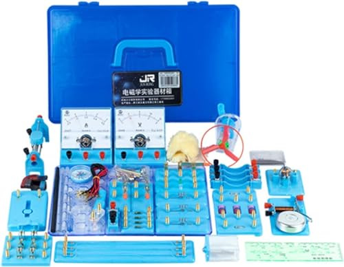 MFRELMNZG Elektromagnetische Experimentierausrüstung Komplettset Elektrischer Experimentierkasten Elektrischer Experimentierkasten Physik und Elektromagnetik Experimentierausrüstung Komplett