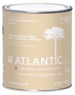ID Peinture bois extérieurs -RAL 1015 Sable clair Saint Jean de Luz- 750ML - ATLANTIC