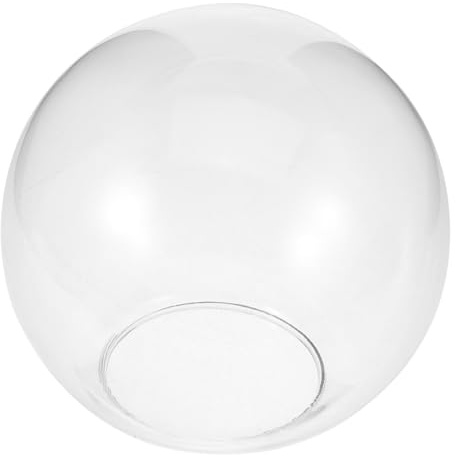GARVALON Paralume Sfere di Vetro Trasparente a Forma di Globo, Ricambio in Vetro Facile da Installare per Lampada a Sospensione dal Design Semplice e Delicato