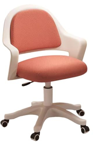 Skrivbordsstol med hög rygg, hemmakontor dator skrivbordsstol med hjul och ländryggsstöd, gaming svängbar accent ergonomisk student Aramstol för sovrum, vardagsrum, balkong