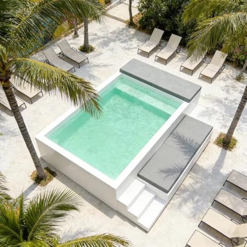 Attrezzatura per piscina di alta qualità fuori terra in legno piscina attuale per giochi d'acqua, feste e relax quotidiano
