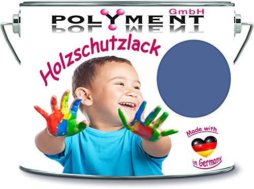 Polyment GmbH - Vernice protettiva per legno, resistente alle intemperie, protezione a lungo termine dalle intemperie, colore protettivo per legno RAL 5023 blu scuro