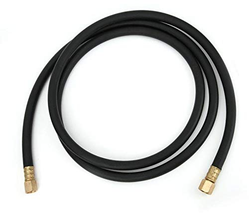 Miskall Tubo per Gas Inerte, 2 M Tubo per Aria Compressa in Gomma, Tubo Flessibile per Gas Inerte Tubo Flessibile per aria Compressa con Azoto di Argon 1/4 di Pollice Giunto Saldato