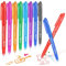 Radierbarer Kugelschreiber, 8 Stück Radierbarer Gelschreiber Set, Tintenroller Radierbar, 0,5 mm Radierbarer Tintenroller set, Löschbare Gelstifte für Kinder, Studenten, Büro, Geschenk - 8 Farben