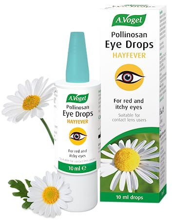 A.Vogel Pollinosan Hayfever Eye Drops | for Quick Relief of Red and Itchy Eyes | with Chamomile and Soothing Hyaluronic Acid | 300 Drops | 10ml