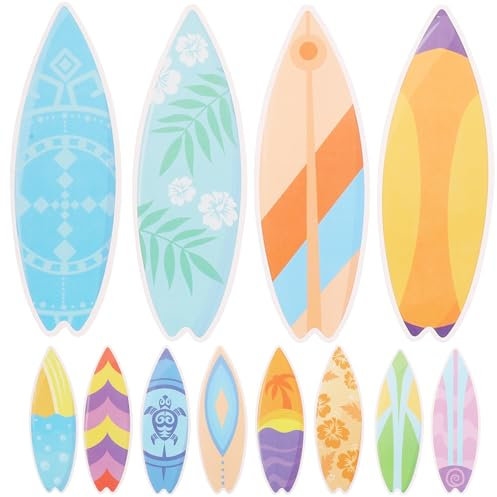 BESTonZON Hawaiianisches Surfbrett-aufkleberpaket 1 Dekorationsset für Das Schul-Scrapbook