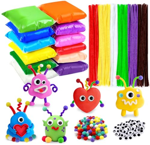 DIY Air Dry Clay Kit Party Favors for Kids-Pack of 1.05-Ounce Modeling Clay Crafts for Kids Ages 3+ Gifts Toys for Girls Boys Birthday Easter
