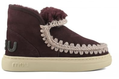 Mou Bottes courtes type sneakers en peau de mouton, Cabernet, 39 EU