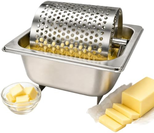 Smörroller Rostfritt Stål, Avtagbar, Med Upphöjd , Dropptät | Smörroller Köks- Och Bageriverktyg För Bröd, Toast, Bullar, Hamburgare, Utomhusgrillning, BBQ-Grill, Camping Och