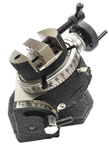 4/100 MM TILTING MILLING INDEXING ROTARY TABLE WITH ROUND VICE-METAL WORKING (80MM ROUND VICE)
