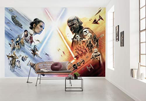 Komar Star Wars EP9 Movie Poster Wide Fototapete, 368 x 254 cm | Kylo Ren, Star Wars 9, Skywalker, Tapete, Wandgestaltung, Dekoration, 8-4114