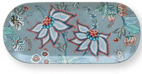 Pip Studio Flower Festival Cake Plate Light Bl. 33.3 x 15.5 cm