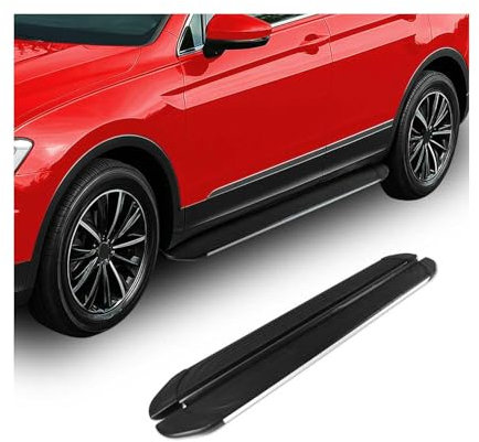 OMAC Trittbretter Seitenschweller kompatibel mit Kia NIRO 2017-2025 Aluminium Schwarz Silber 2X