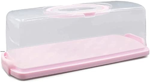 ABGRC Cocina Panera Panera de Material PP, Soporte de Pan Multifuncional con Tapa Transparente, panera Transparente de Gran Capacidad con asa portátil Decoración