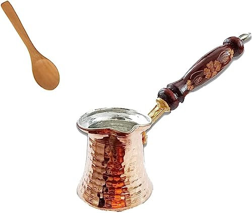 Generisch Caffettiera turca, 180,0 ml, rame, moderna, rotonda, per 2 persone