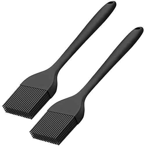 2 cepillos de silicona para repostería, 21 cm, resistentes al calor, antiadherentes, para cocina, hornear y barbacoa