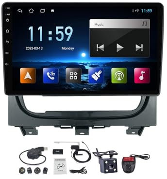 Autoradio 2 Din Radio Bluetooth Auto 9 Pollici Touchscreen per Fiat Strada Idea 2012-2016 con FM RDS DAB+ Radio SWC Telecomando + Telecamera Posteriore Support Carplay Android Auto ( Size : M150S )