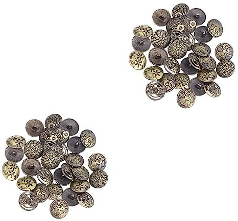 NUOBESTY 60stücke Vintage Knöpfe Dekorative Gemischte Retro-knöpfe Aus Antikem Bronze Für Nähen Und Basteln Leicht Und Langlebig Für Kreative Projekte