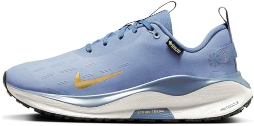 Nike InfinityRN 4 Gore-TEX FB2197-400 - Scarpe da corsa impermeabili da donna, colore: ardesia cenere/blu diffusivo, tonalità platino/oro metallizzato), Ardesia Cenere Blu Diffuso Tonalità Platino Oro