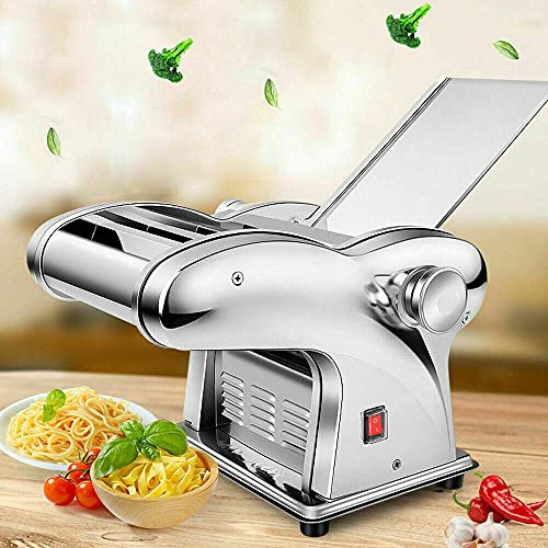 sjdoPulse Electric Pasta Machine,Professional Noodle Maker Machine 6 Adjustable Thickness Settings