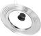 Focenat Tapa Universal Para Sartenes, Ollas, Cacerolas y Woks de 24-30cm - Cristal Con Salida de Vapor