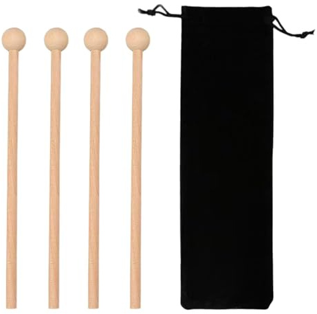 4 Stück Schlägel Und 1 Stück Aufbewahrungstasche, Percussion-Zubehör, Schlagwerkzeuge Für Musikinstrumente, Geeignet Für Xylophone, Trommeln, Glockenspiele