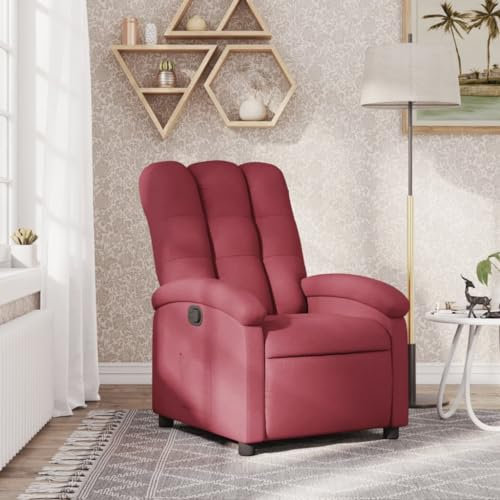 LAPOOH Relaxsessel Weinrot Stoff, Relaxsessel, Fernsehsessel, Kinosessel, Gaming Couch - 371730