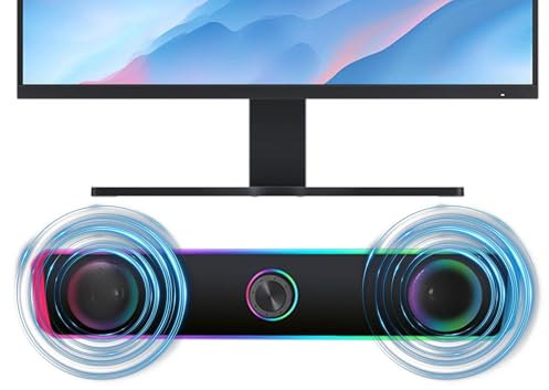 Générique Tabletop Speaker for Laptop, Portable Wired Game Speaker, 12.6x2.4x2.1in Compact Audio Announcer for Tablet, Phone, Computer, 3.5 mm Audio Jack Connectivity for Clear Sound