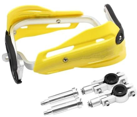 Lenkerschutz Motorrad Handschützer Abdeckungen Griff Schutz 22MM 28MM Dirt Bike Teile Für Y&amaha Für Enduro Motocross Handprotektoren(Yellow)