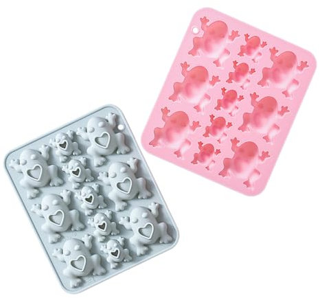 Alipis 2stücke Teilige Frosch-schokoladenform Aus Silikon Für Süßigkeiten Und Eiscreme Praktische Silikon-backform Für Kuchen Und Pralinen