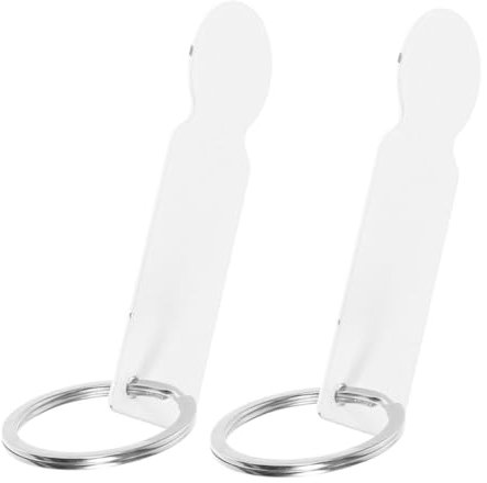 Happyyami 2piezas Tokens De Carrito De Compras De Acero Inoxidable Llaveros para Supermercados Ficha Extractor para Centros Comerciales y Diario