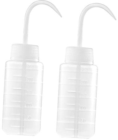 VALICLUD 2pezzi Bottiglia Plastica Vuota Da Bottiglia Plastica Per Parrucchieri Scala Chiara Facile Da Pulire e Riempire Per Uso Nei Negozi