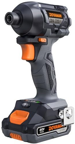 TITANCE X7 Advanced Cordless Impact Driver, 1/4'' Hex Compact 20V Brushless Driver Kit with 200N.m Max Torque, Battery and Charger Included, Electric Driver for Heavy-Duty Repairs | Battery & Charger Included – Lightweight Electric Screwdriver for Wood, Metal & Auto Repair-TITANCE X7