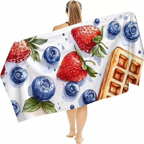 Teli Mare Microfibra 60x120cm, Asciugamano Microfibra, Leggero Uomo Donna Generale Asciugamano Palestra, Asciugatura Rapida Antisabbia Stuoia Spiaggia, Adattoper Viaggi, Sauna, Piscina Viola J-2