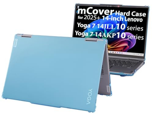 mCover case ONLY Compatible for 2025~2026 14-inch Lenovo Yoga 7 2-in-1 14ILL10 | 14AKP10 Series Windows Notebook Computers (NOT Fitting Any Other Models) (Aqua)