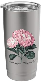Beautiful Hydrangea Flower Hydrangea Macrophylla Stainless Steel Insulated Tumbler