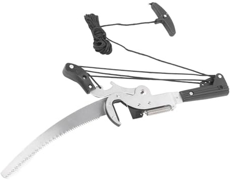 Bewinner Extendable Tree Pruner Saw Head Effortless Cutting for High Altitude Branches and Garden Trimming Tool, High Carbon Steel Pruning Shears for Outdoor Enthusiasts